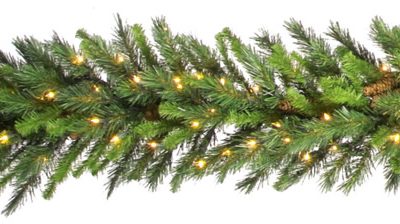 Vickerman 4.2 ft. Cheyenne Garland - 400 Clear Lights (Christmas Tree)