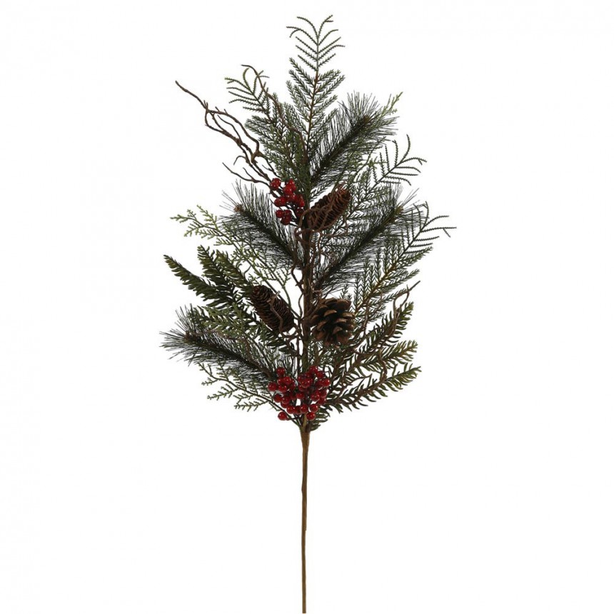 30 inch Cedar Cone Berry Pine Christmas Spray For Christmas 2014