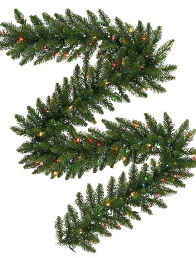 Vickerman 9 ft. x 20 in. Camden Garland with 150 Multi LED (Christmas Tree)