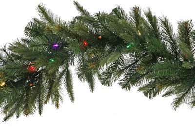 Vickerman A118321LED 9 ft. x 18 in. Cashmere Garland LED 150Multi (Christmas Tree)
