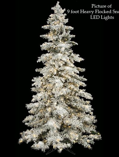 Heavy Flocked Snow Christmas Tree For Christmas 2014