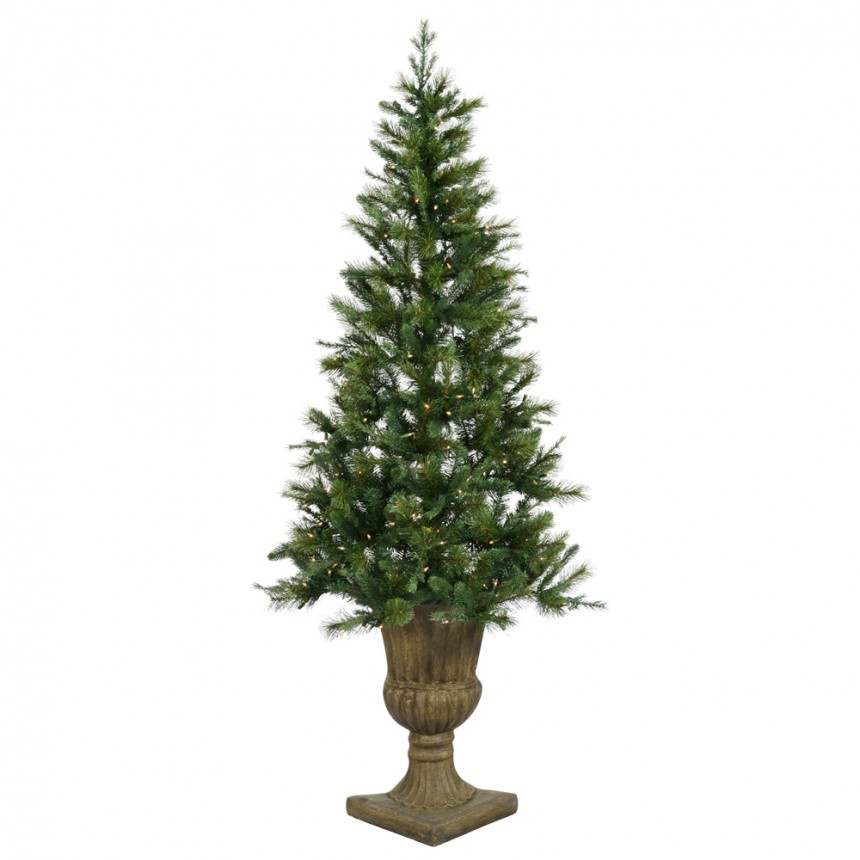 Potted Oneco Half Christmas Tree For Christmas 2014