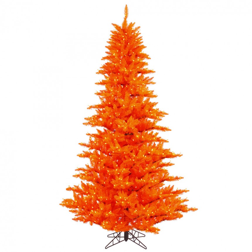 Orange Fir Christmas Tree For Christmas 2014