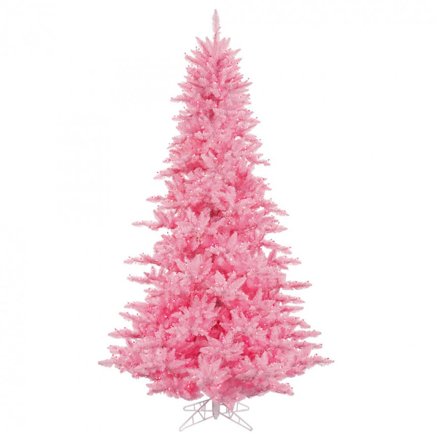 Pink Fir Christmas Tree For Christmas 2014