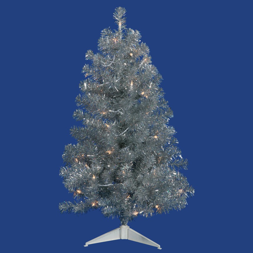Silver Christmas Tree For Christmas 2014