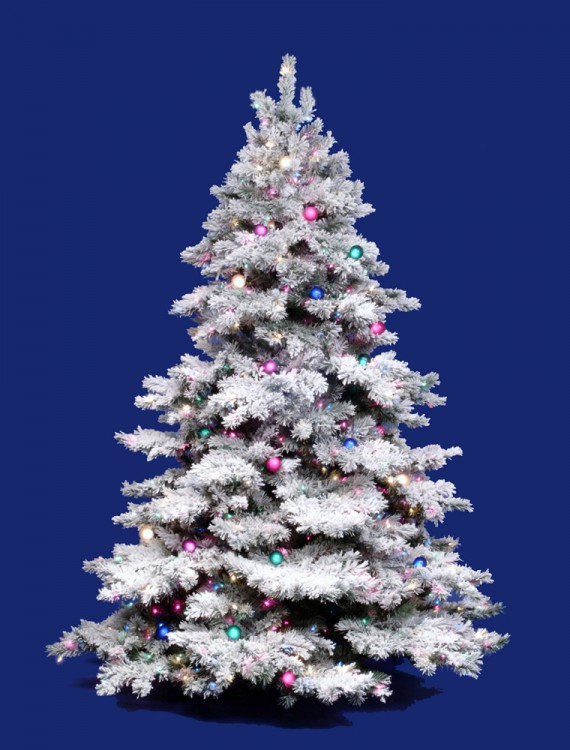 Flocked Christmas Trees | Flocked New Year Trees