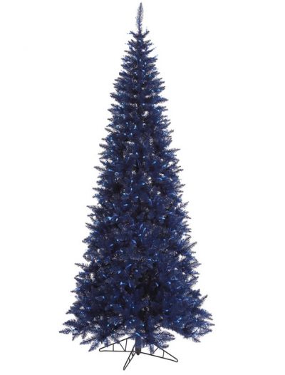 Vickerman Dark Blue Slim Fir Pre-lit Christmas Tree (Christmas Tree)