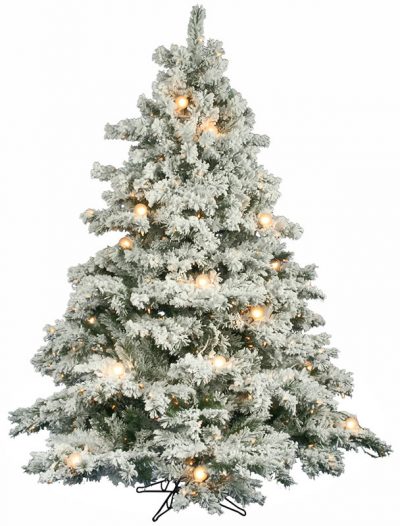 Vickerman Flocked Alaskan Clear Pre-lit Christmas Tree (Christmas Tree)