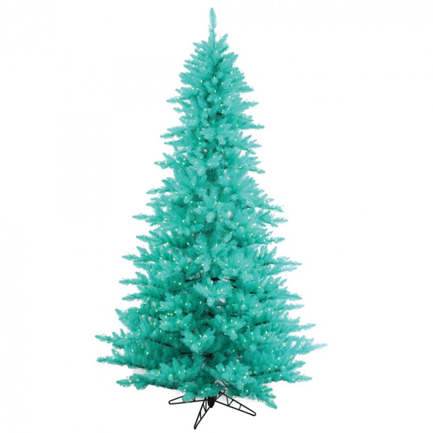 Artificial Aqua Fir Christmas Tree For Christmas 2014