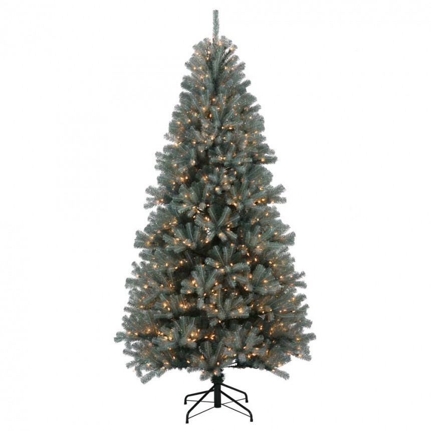Artificial Blue Crystal Christmas Pine Christmas Tree For Christmas 2014