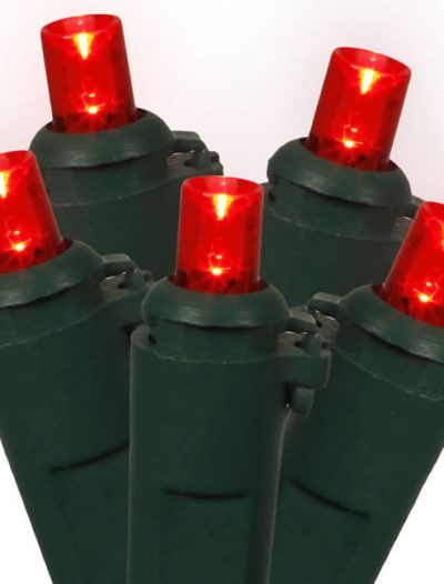 Vickerman X6G0503 50 Light LED Red-Green Wire Wide Angle Ec (Christmas Tree)