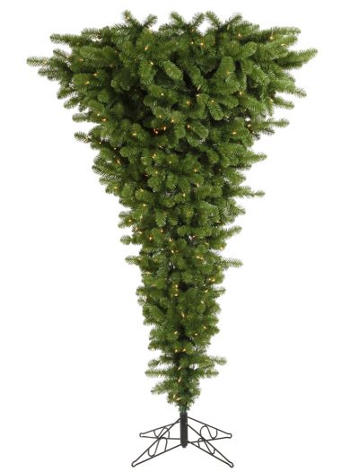 Green Upside Down Christmas Tree For Christmas 2014