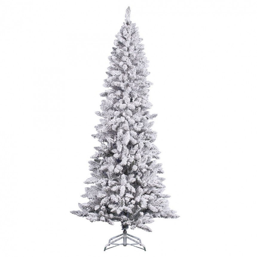 Heavy Flocked Pencil Pine Christmas Tree For Christmas 2014