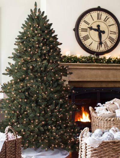 7.5' BH Berkshire Mountain Fir Artificial Christmas Tree - Clear (Christmas Tree)