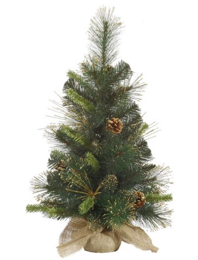 Gold Glitter Tip Mixed Pine Christmas Tree For Christmas 2014