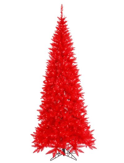 Slim Red Fir Christmas Tree For Christmas 2014