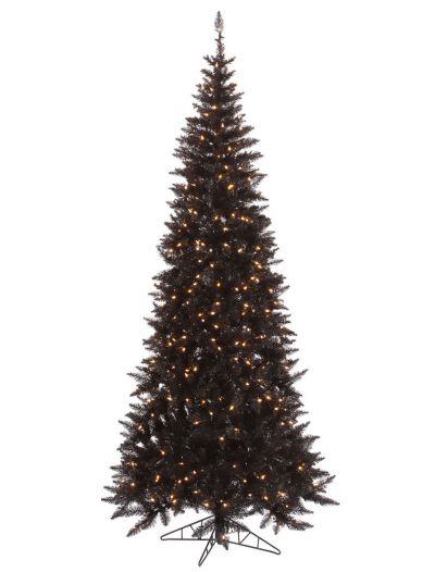 Slim Black Fir Christmas Tree For Christmas 2014