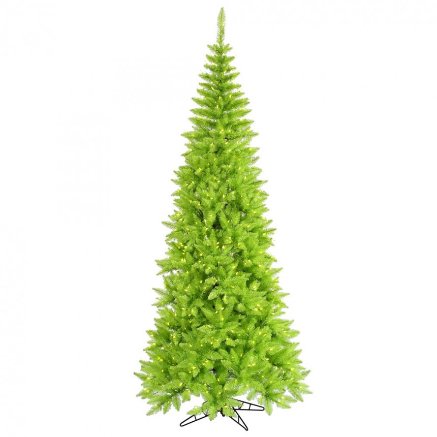 Slim Lime Fir Christmas Tree For Christmas 2014