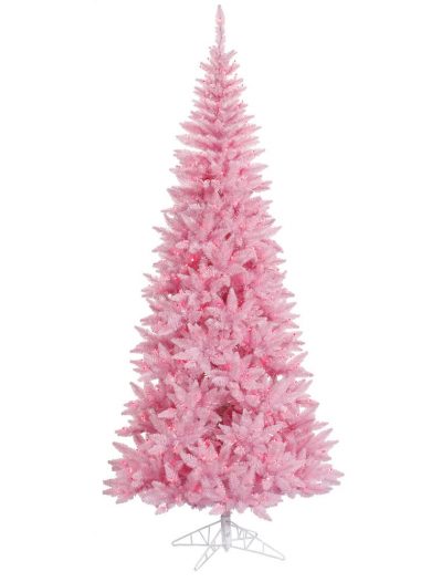 Slim Pink Fir Christmas Tree For Christmas 2014