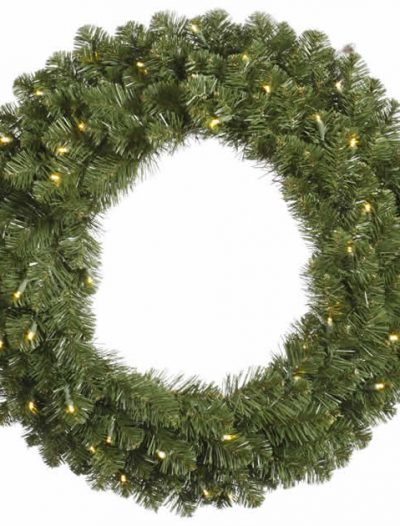 Vickerman 27591 - 30" Grand Teton Wreath 50WmWhtLED (G125631LED) 30 Inch Christmas Wreath (Christmas Tree)