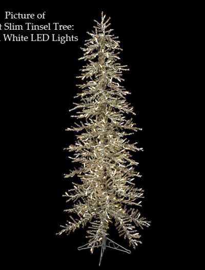 Silver Tinsel Christmas Tree For Christmas 2014