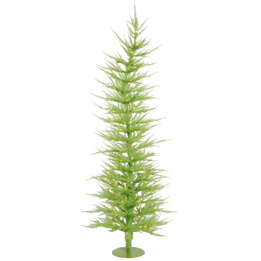 Chartreuse Laser Christmas Tree For Christmas 2014