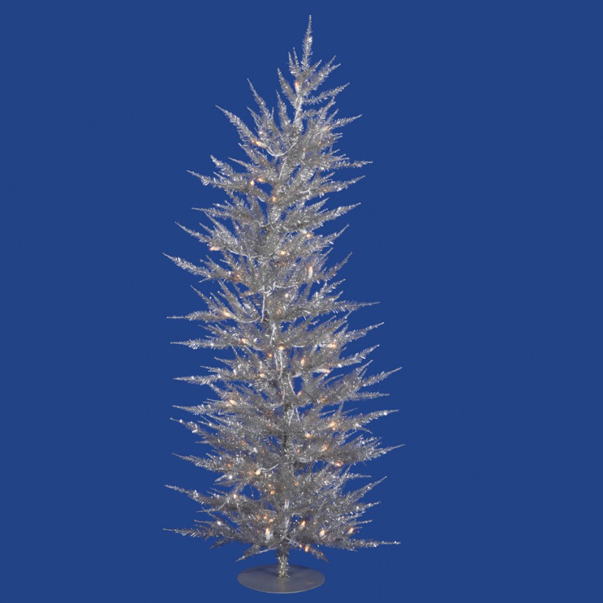 Silver Laser Christmas Tree For Christmas 2014