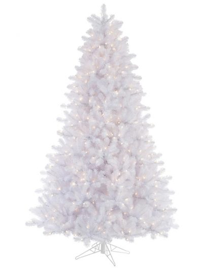 Vickerman 30865 - 6.5' x 49" Crystal White Pine 550 Clear Lights Christmas Tree (A135766) (Christmas Tree)