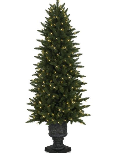 Aspen Christmas Signature 5.5' Highland Estate Potted Spruce Artificial Christmas Tree (Christmas Tree)