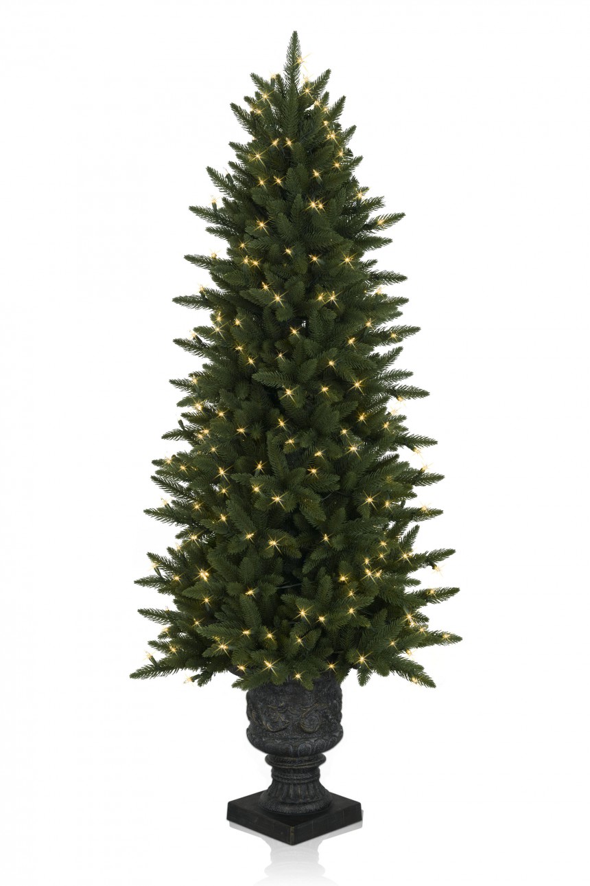 Aspen Christmas Signature 5.5' Highland Estate Potted Spruce Artificial Christmas Tree (Christmas Tree)