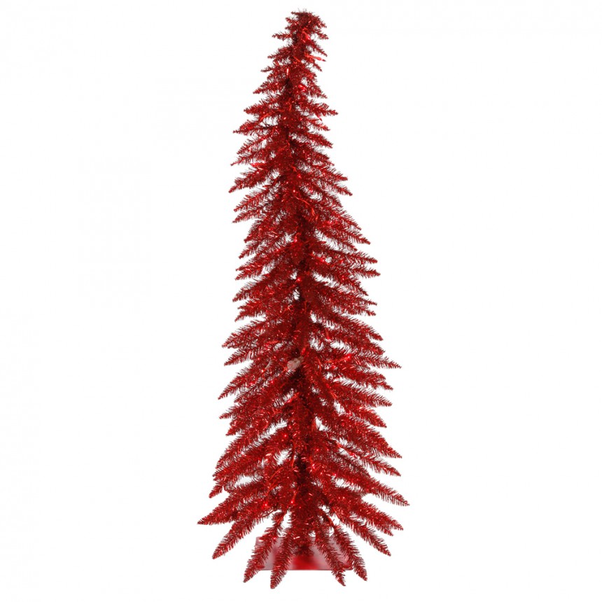 Red Whimsical Christmas Tree For Christmas 2014