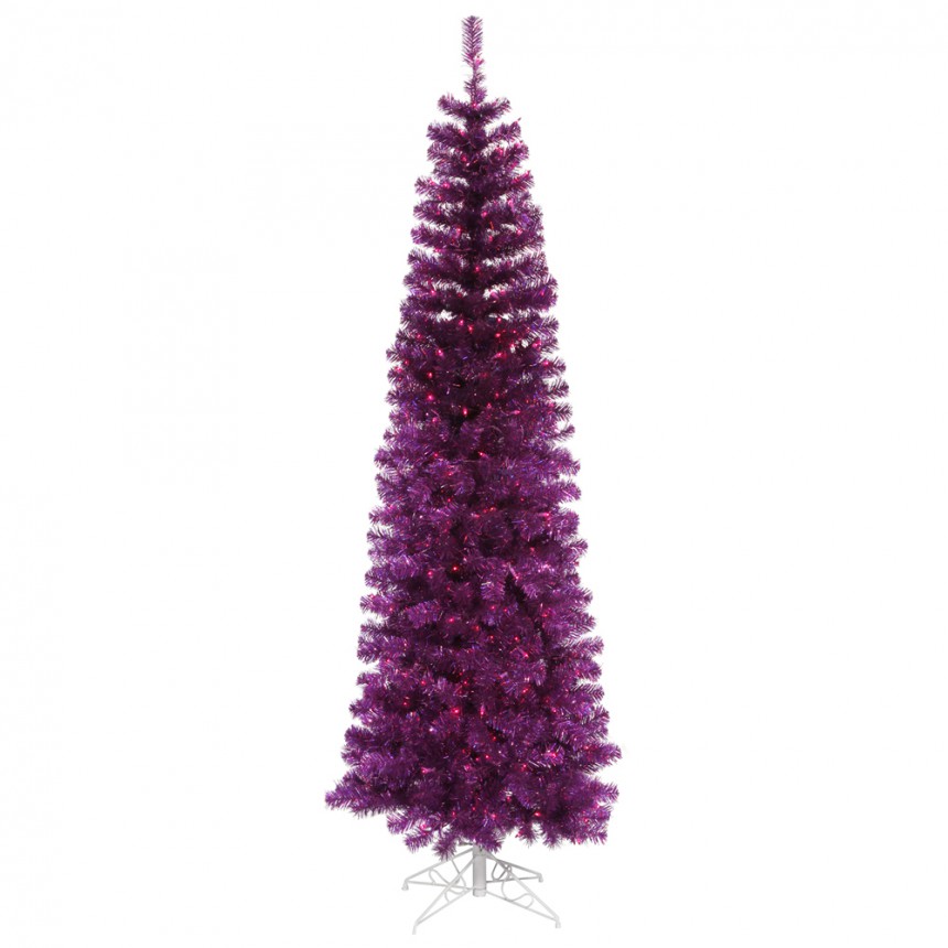 Purple Pencil Christmas Tree For Christmas 2014
