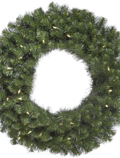 Vickerman Douglas Fir Pre-Lit LED Wreath - Warm White Lights (Christmas Tree)