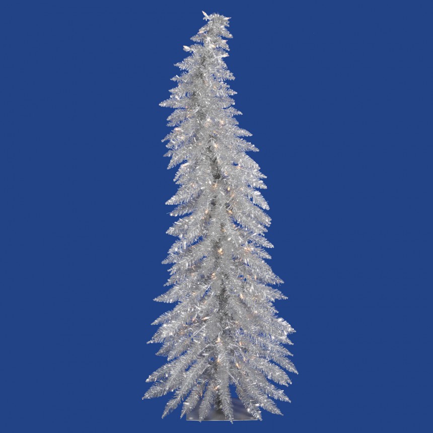 Silver Whimsical Christmas Tree For Christmas 2014