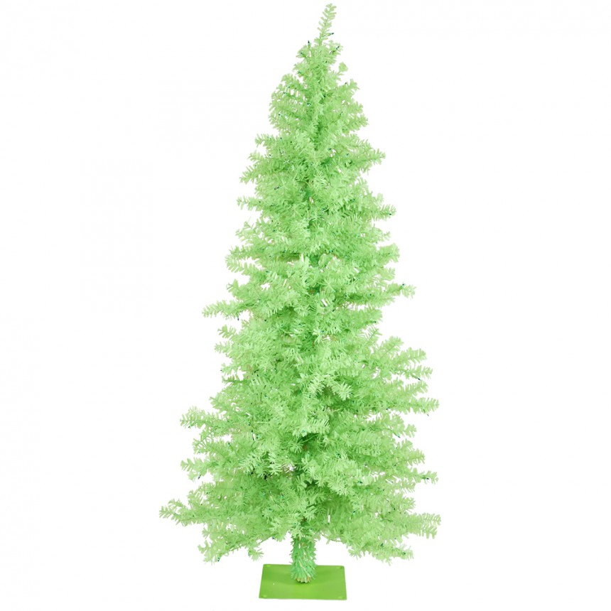 Chartreuse Wide Cut Christmas Tree For Christmas 2014