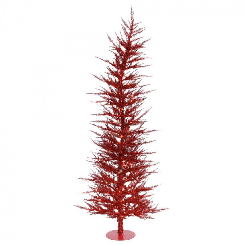 Red Laser Christmas Tree For Christmas 2014