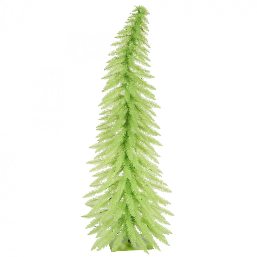 Chartreuse Whimsical Christmas Tree For Christmas 2014
