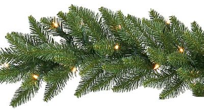 Vickerman 10975 - 50' x 12" Camdon Garland 1332T 400CL Out (A861109) Christmas Garland (Christmas Tree)