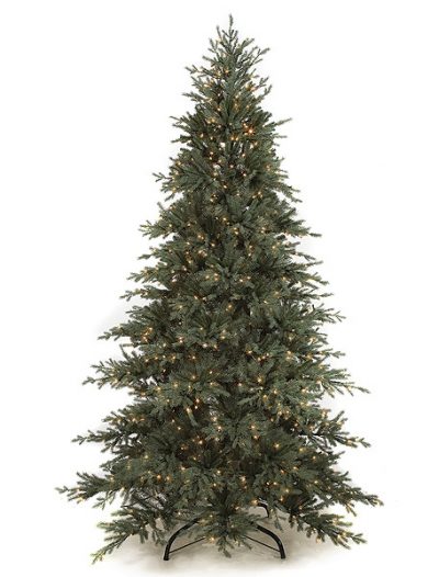 9 foot Slim Cilician Fir Christmas Tree: Clear Lights For Christmas 2014