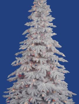 Vickerman 4.5 ft. Flocked White Pre-lit LED Christmas Tree (Christmas Tree)