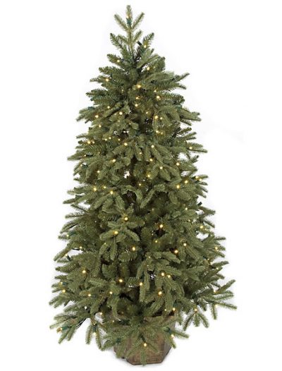 4.5 foot Plastic Blue Spruce Christmas Tree: LED Lights For Christmas 2014