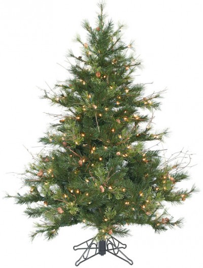 Vickerman A801646 4.5 x 40 Prelit Mixed Country 250CL (Christmas Tree)