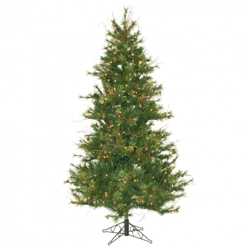 Slim Mixed Country Pine Christmas Tree For Christmas 2014
