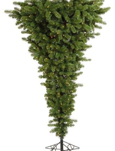 Vickerman Green Upside Down Clear Pre-lit Christmas Tree (Christmas Tree)