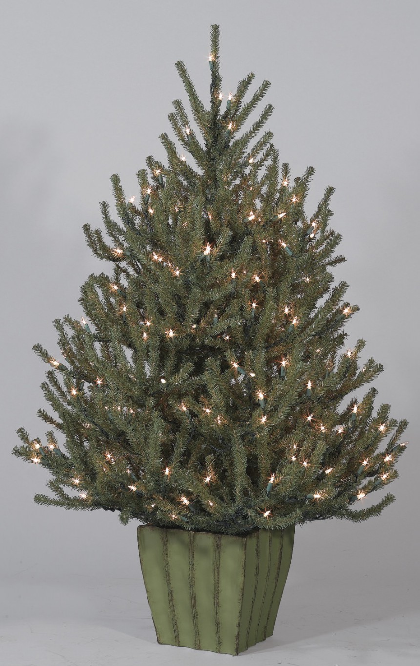 Classics 4' Baby Spruce Potted Artificial Christmas Tree (Christmas Tree)