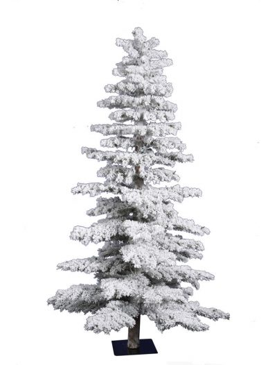 Flocked Idaho Spruce Christmas Tree For Christmas 2014