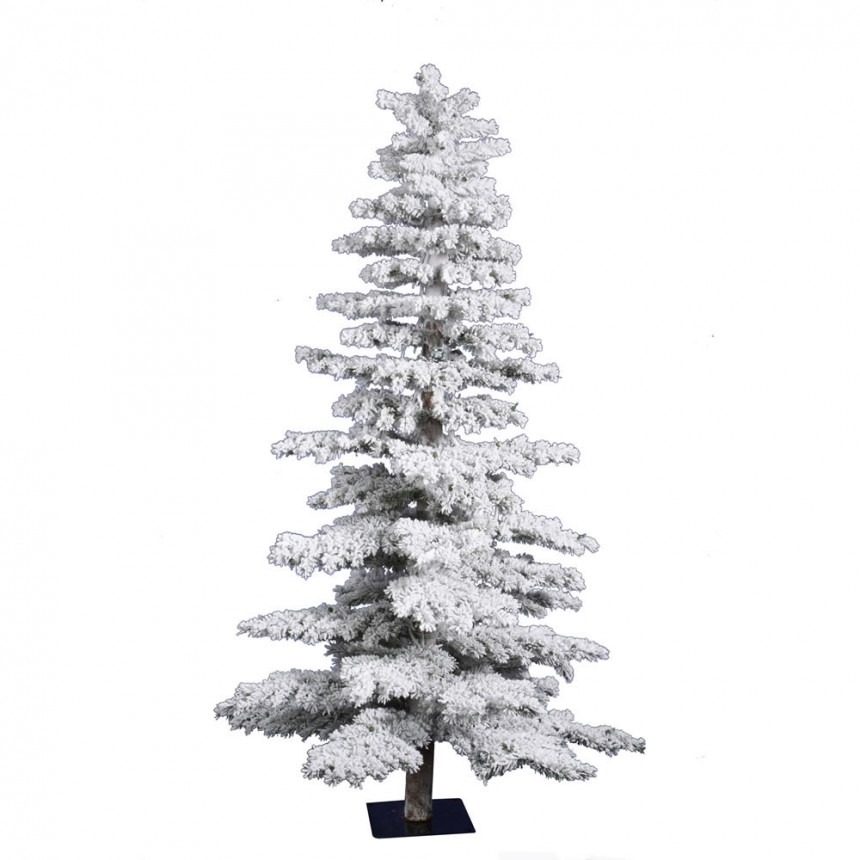Flocked Idaho Spruce Christmas Tree For Christmas 2014