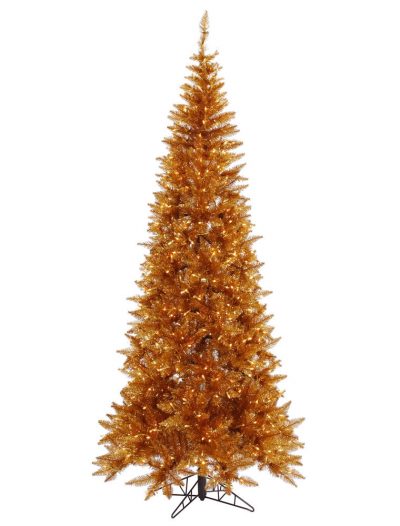Slim Copper Fir Christmas Tree For Christmas 2014