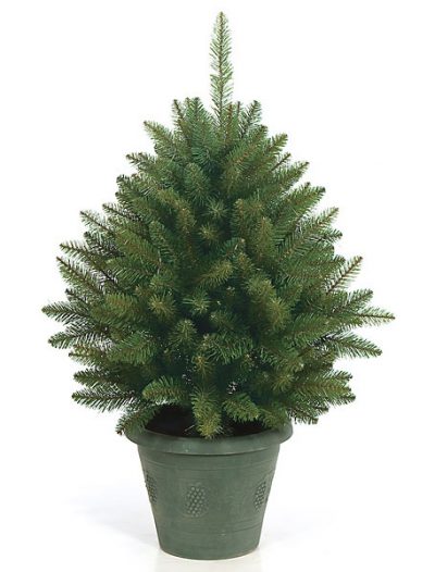42 inch Ball Pine Christmas Tree: Unlit For Christmas 2014