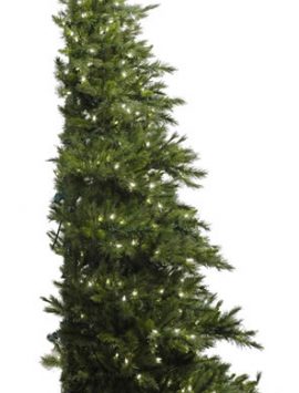 Minnesota Pine 90 Westbrook Artificial Half Christmas Tree with Clear Lights (Christmas Tree)